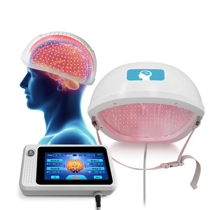 Casco de Fotobiomodulación por Infrarrojo Cercano de 810nm, Equipo de Fototerapia No Invasiva para el Cuidado Cerebral, Demencia, Alzheimer, <span class=keywords><strong>Parkinson</strong></span>, Accidente Cerebrovascular - Product Image 1