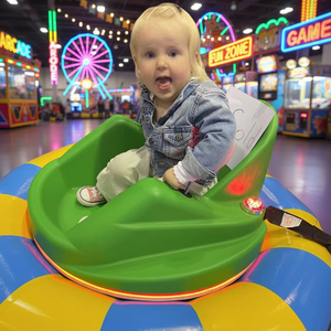 QIQU avec protection en caoutchouc LED lumières musique Joy Stick contrôle pour parcs d'attractions enfants voitures tamponneuses électriques gonflables - Product Image 1