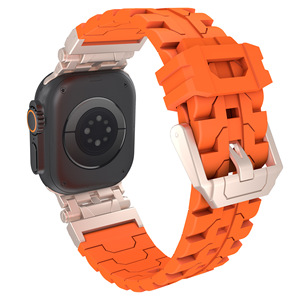Correa de reloj de silicona Premium exclusiva de lujo a <span class=keywords><strong>precio</strong></span> de fábrica para <span class=keywords><strong>Apple</strong></span> <span class=keywords><strong>Watch</strong></span> Series X Ultra 2 <span class=keywords><strong>42mm</strong></span> 46mm 41mm 45mm - Product Image 4