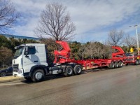 Grue latérale 37 tonnes MQH37A, camion chargeur latéral pour conteneurs 20ft et 40ft