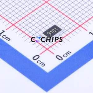 ตัวต้านทานแบบ SMD รุ่น CQ1007F9101T4E ขนาด 2010 ( ความต้านทาน: 9.1 กิโลโอห์ม )( ความแม่นยำ: 1%) กำลังไฟ: 750 มิลลิวัตต์ แรงดันใช้งาน: 200 โวลต์ ) - Product Image 1