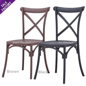OEM Stacking Cross Back Wholesale Wedding and Event <b>Dining</b> Restaurants Cross Back <b>Chairs</b> for Outdoor - Product Image 1