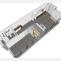 Casa Contenedor Prefabricada Expandible Moderna y Transpirable de 40 Pies x 20 Pies, Villa Prefabricada, Edificio de Oficinas Portátil y Plegable
