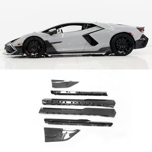 Jupes latérales pour Lamborghini Revuelto style MSY en fibre de carbone sèche, accessoires automobiles - Product Image 1