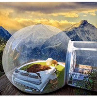 Tente gonflable à bulles d'hôtel de 6M, tente à bulles transparente à vendre