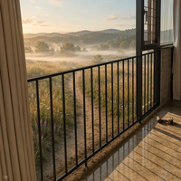 Balustrades et rampes en acier inoxydable pour balcon intérieur/extérieur, balcon français