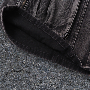 <span class=keywords><strong>Jeans</strong></span> Larghi da Uomo in Cotone e Poliestere, Patchwork Personalizzato con Tasche <span class=keywords><strong>Laterali</strong></span> 3D, <span class=keywords><strong>Jeans</strong></span> Denim Lavati per Autunno Inverno - Product Image 4