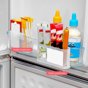 Punch-free Wall-mounted Compartmentalized <b>Kitchen</b> <b>Storage</b> <b>Box</b> Refrigerator Shelf Fridge <b>Storage</b> <b>Box</b> - Product Image 2