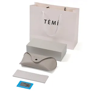 Custom Handmade Protectable <strong>Hard</strong> <strong>Glasses</strong> <strong>Cases</strong> PU Leather Material Package Sunglasses Packaging <strong>Set</strong> for Men Women - Product Image 1