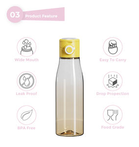 Bouteilles d'eau de 700 ml sans BPA, étanches, avec bouchon à boire directement pour le camping - Product Image 6