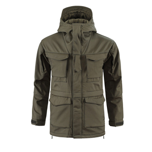 Custom German Camouflage Tactical SoftShell Jackets Formal Blue Shark Skin Sharkskin Hood Black Turkish <strong>Canvas</strong> Combat <strong>Uniforms</strong> - Product Image 1