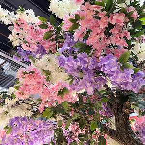 2.5m blanc arbre de fleurs de <span class=keywords><strong>cerisier</strong></span> 8 pieds éclairé faux arbres de fleurs de <span class=keywords><strong>cerisier</strong></span> artificiel japonais <span class=keywords><strong>rose</strong></span> arbre de fleurs pour la décoration d'événement - Product Image 4