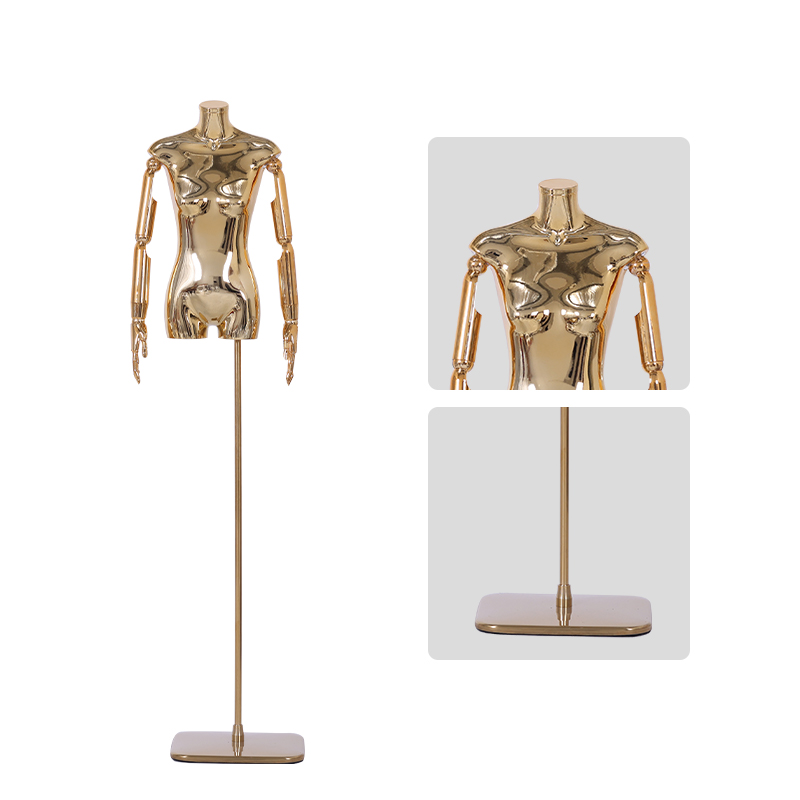 Electroplated gold hand flat body