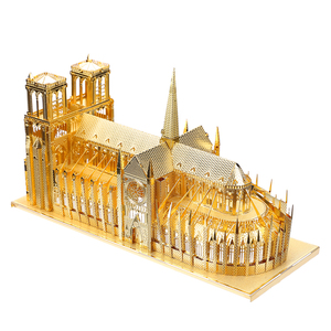 Piececool NOTRE DAME DE <span class=keywords><strong>PARIS</strong></span> 3D Puzzle en métal Blocs de construction Jouet éducatif Modèles architecturaux Kits DIY Cadeau - Product Image 2