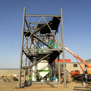 Mejor rentable 5-7 T/H Stock Cerdo Ganado Aves de Corral Asador de pollos Planta de fabricación de piensos para animales Aves de Corral Pato Alimento para pollos