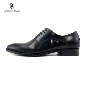 Dreamy Stark <b>Wedding</b> Business <b>Dress</b> Shoes Genuine Leather Shoes Lace-up Flat Men's Cow Leather Fashion Oxford - Product Image 3