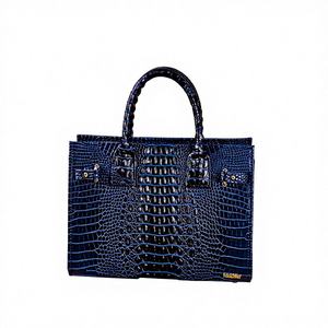 Bolso de Mano Mediano Kwuburi para Mujer, Ecológico, con Estampado Africano Dashiki, Fibra de Cuero, Logotipo, Cierre de Hebilla Magnética, Etiqueta de Remache, Cadena, Verano - Product Image 1