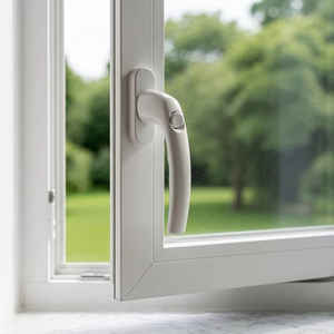 Fenêtre à battant en aluminium à rupture de pont thermique, double vitrage trempé isolant, résistant aux impacts de cyclone, avec manivelle, de style français - Product Image 2