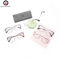 Lunettes de vue pour femmes de haute qualité en acier inoxydable avec monture œil de chat, lunettes de mode pour tous les types de visages