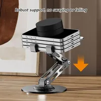 360 °   Support de téléphone portable en métal pour bureau, support de tablette réglable pour iPhone, iPad, Xiaomi, support de téléphone portable pour bureau
