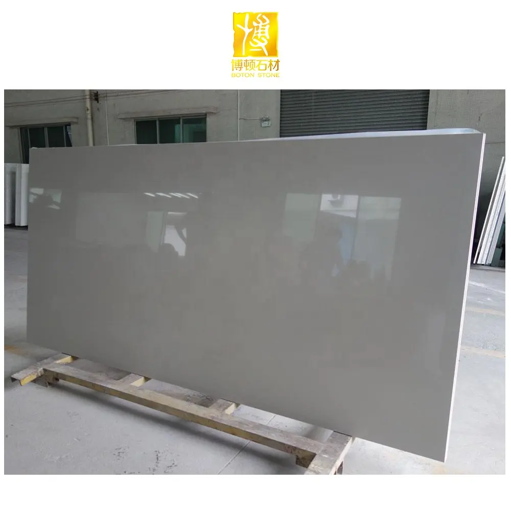 Столешница из кварцевой плиты BOTON STONE, серого цвета, 12 мм, по конкурентоспособной цене