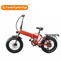 250W bicicleta eléctrica grasa bicicleta plegable marco con doble suspensión