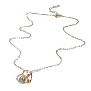 Collier avec pendentif en forme de licorne et de petite fille, en alliage de Zinc, serti de diamants, cadeau pour femmes, bijoux à la mode - Product Image 5