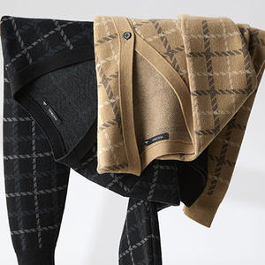 Cárdigan de punto de manga larga para hombre, suéter de punto de algodón informal simple, suministro en stock de fábrica - Product Image 3