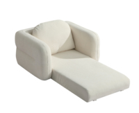 Canapé sectionnel compact à rebond élevé en mousse, avec housse amovible en chenille, gain de place, pour salon moderne, canapé compressé