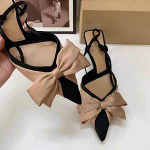 Sandalias de Tacón con Lazo de Moda, Estilo Slingback, para Mujer, 2025 - Product Image 5