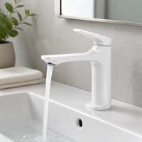 Robinet de lavabo moderne de luxe en acier inoxydable - Robinet de salle de bain - Robinets et raccords en laiton pour salle de bain - Articles sanitaires pour meuble sous vasque haut de gamme