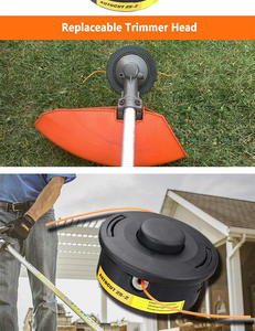 Tête de coupe pour débroussailleuse à 2 fils en aluminium et nylon, avec brosse, pour outils de jardin en gros - Product Image 3