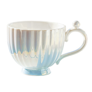 Creatività stile europeo luce di lusso perla tazza in ceramica con manico per presentare festa caffetteria - Product Image 1