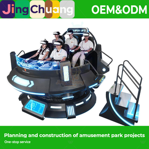 Machine de jeu dynamique 9D transfrontalière tout-en-un, grand OVNI rotatif, pour salle d'attractions, usage commercial - Product Image 2