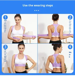 Correcteur de <span class=keywords><strong>posture</strong></span> réglable pour le soutien du haut du <span class=keywords><strong>dos</strong></span>, prix bas, ceinture de <span class=keywords><strong>correction</strong></span> de <span class=keywords><strong>posture</strong></span>, correcteur de <span class=keywords><strong>posture</strong></span> du <span class=keywords><strong>dos</strong></span> - Product Image 5