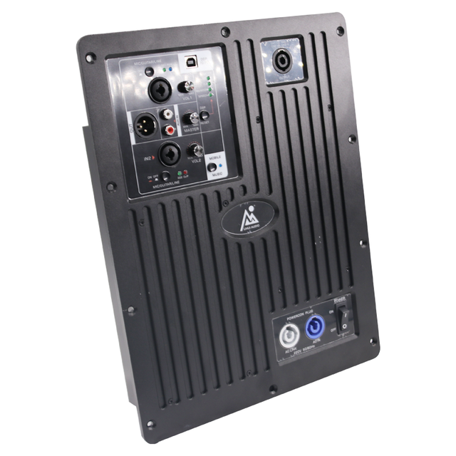 1000W Class D 3-Channel Pro DSP Plate Audio Power Amplifier Modules 4Ohm Impedance Passive Metal Speakers Hi-Res Audio for
