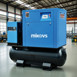 Compressore d'Aria a Vite Tutto in Uno 7.5kw 10hp Pressione di <span class=keywords><strong>Lavoro</strong></span> 8bar 10bar 12Bar 16bar con Serbatoio e Essiccatore - Product Image 1