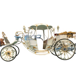 Carruaje de Calabaza Eléctrico de Lujo 2025 al por Mayor, de Alta Calidad, Blanco, Estilo Cenicienta, Cama de Princesa, para Bodas - Product Image 1