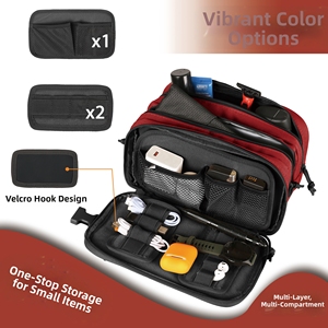 Pannello Organizzatore EDC con Ganci Adesivi Tattici, Borsa Divisoria Espandibile in Rete con Attacco Molle, Organizzatore per Attrezzi da Esterno - Product Image 6