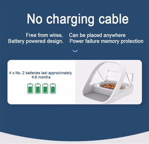 Nouvelle innovation : distributeur automatique de nourriture pour animaux de compagnie intelligent <span class=keywords><strong>avec</strong></span> identification par microchip, adapté aux aliments secs et humides, bols pour chiens - Product Image 2