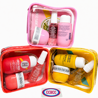 Kit de voyage 3 en 1 parfum tropical : mini crème douche, lotion corporelle, brume parfumée – Coffret cadeau de soins corporels portables