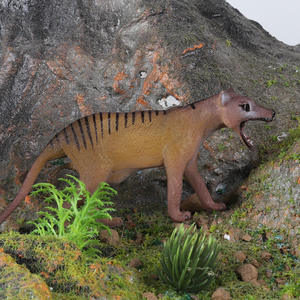 ठोस थाइलसिन आकृति पशु खिलौना विलुप्त जंगली पशु मॉडल टास्कमैनियन बाघ टेबलटॉप सजावट टामेनियन भेड़िए - Product Image 2