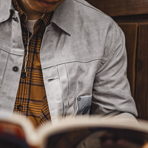 <span class=keywords><strong>Veste</strong></span> <span class=keywords><strong>pour</strong></span> homme Maden Men, <span class=keywords><strong>veste</strong></span> en coton ciré, style rétro, robuste, coupe utilitaire, finition <span class=keywords><strong>huilée</strong></span>, <span class=keywords><strong>veste</strong></span> de moto, automne RTS - Product Image 4