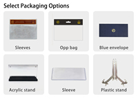 Support de présentation transparent en acrylique pour billets de banque et collection de timbres, en stock, pour la protection des billets de banque et des timbres
