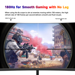 จอเกมมิ่งโค้งแบบไวด์สกรีน อัตราส่วนการแสดงผล 16:9 ความละเอียด 1080p แผง VA เวลาตอบสนอง 1ms อัตราส่วนคอนทราสต์ 5000000:1 - Product Image 5
