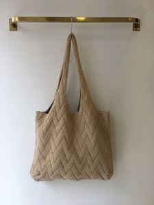 Fashion Handbag Crochet Shoulder Bag Large Capacity Wool Knitted Tote Bag - Product Image 3
