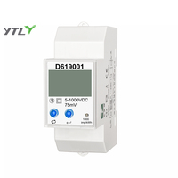 Medidor de Corriente Continua YTL Serie DEM2D 5~1000V, Montaje en Riel DIN, 1P, 2 Módulos, Medidor Multicanal, Medidor de Potencia de Exportación
