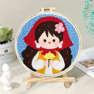 ชุดอุปกรณ์เย็บปักถักร้อยด้วยมือแบบ DIY ปรับแต่งได้ ลายสาวน้อยดวงดาว สำหรับผู้ใหญ่ งานฝีมือปักครอสติช งานเย็บปักถักร้อย ผ้าโพลีเอสเตอร์สำหรับผู้หญิง - Product Image 2