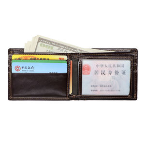 AndoBag Portefeuille court pour homme en cuir de vache véritable, pochette tendance super stylée, porte-passeport, porte-cartes multifonction - Product Image 5