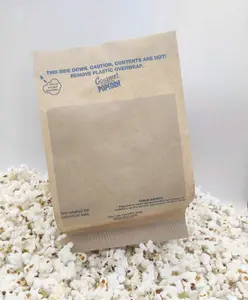 China Custom Wholesale Microwave Popcorn Paper Bags Fast Food Packaging Paper Bags